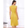 imageAllegra K Summer Dress for Womens 2024 Elegant Sleeveless V Neck ALine Pleated Flowy Midi DressGinger