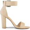 imageAllegra K Womens Ankle Strap Block High Heel SandalsBeige