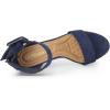 imageAllegra K Womens Ankle Strap Block High Heel SandalsDark Blue
