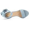 imageAllegra K Womens Ankle Strap Block High Heel SandalsDenim Blue