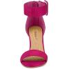imageAllegra K Womens Ankle Strap Block High Heel SandalsHot Pink