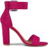 imageAllegra K Womens Ankle Strap Block High Heel SandalsHot Pink