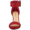 imageAllegra K Womens Ankle Strap Block High Heel SandalsRed