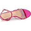 imageAllegra K Womens Ankle Strap Rhinestone Kitten Heel SandalsHot Pink