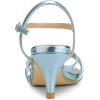 imageAllegra K Womens Ankle Strap Rhinestone Kitten Heel SandalsLake Blue