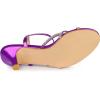 imageAllegra K Womens Ankle Strap Rhinestone Kitten Heel SandalsPurple