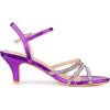 imageAllegra K Womens Ankle Strap Rhinestone Kitten Heel SandalsPurple