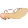 imageAllegra K Womens Ankle Strap Rhinestone Kitten Heel SandalsRose Gold