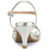 imageAllegra K Womens Ankle Strap Rhinestone Kitten Heel SandalsSilver