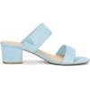 imageAllegra K Womens Block Heel Dual Straps Slides Sky Blue Sandals 75 M US