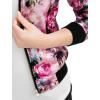 imageAllegra K Womens Bomber Jacket Satin Long Sleeve Zipper Floral Print Casual Fall Coat with Pocket Winter OutwearFuchsia