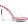 imageAllegra K Womens Clear Heel Platform Open Toe Chunky Heels Slides SandalsHot Pinkpu