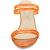 imageAllegra K Womens Clear Strappy Heel Slide Mule Block Heel SandalOrange