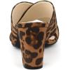 imageAllegra K Womens Crisscross Strap Block Heel Slide SandalsBrown Leopard
