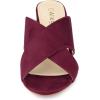 imageAllegra K Womens Crisscross Strap Block Heel Slide SandalsBurgundy