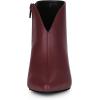 imageAllegra K Womens Cutout Pointy Toe Stiletto Heels Boots Ankle BootiesBurgundy