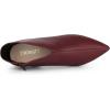 imageAllegra K Womens Cutout Pointy Toe Stiletto Heels Boots Ankle BootiesBurgundy