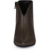imageAllegra K Womens Cutout Pointy Toe Stiletto Heels Boots Ankle BootiesCoffee