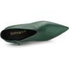 imageAllegra K Womens Cutout Pointy Toe Stiletto Heels Boots Ankle BootiesForest Green