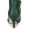 imageAllegra K Womens Cutout Pointy Toe Stiletto Heels Boots Ankle BootiesForest Green