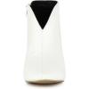 imageAllegra K Womens Cutout Pointy Toe Stiletto Heels Boots Ankle BootiesWhite