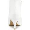 imageAllegra K Womens Cutout Pointy Toe Stiletto Heels Boots Ankle BootiesWhite
