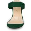 imageAllegra K Womens Dual Clear Strap Block Heels Slides SandalsGreen