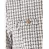 imageAllegra K Womens Elegant Short Sleeve Aline Dresses Plaid Tweed DressApricot