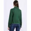 imageAllegra K Womens Faux Suede Jacket Button Down Collar Cropped Biker Motorcycle Jacket Fall Winter CoatGreen