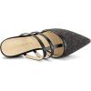 imageAllegra K Womens Glitter Pointed Toe Flat MulesBlack