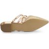 imageAllegra K Womens Glitter Pointed Toe Flat MulesGold
