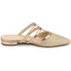 imageAllegra K Womens Glitter Pointed Toe Flat MulesGold