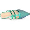 imageAllegra K Womens Glitter Pointed Toe Flat MulesGreen