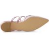 imageAllegra K Womens Glitter Pointed Toe Flat MulesPink