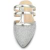 imageAllegra K Womens Glitter Pointed Toe Flat MulesSilver