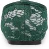 imageAllegra K Womens Lace Mesh Floral Round Toe Slip on Breathable Ballet FlatsOlive Green