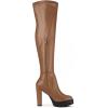 imageAllegra K Womens Platform Boots Chunky Heel Over Knee High BootsBrown
