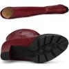 imageAllegra K Womens Platform Boots Chunky Heel Over Knee High BootsBurgundy