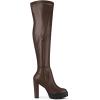 imageAllegra K Womens Platform Boots Chunky Heel Over Knee High BootsCoffee