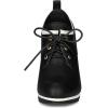 imageAllegra K Womens Platform Lace Up Chunky Heels Ankle BootsBlack