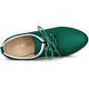 imageAllegra K Womens Platform Lace Up Chunky Heels Ankle BootsGreen