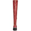 imageAllegra K Womens Platform Wedge Chunky Heels Over the Knee Thigh High BootsRed