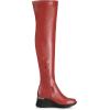 imageAllegra K Womens Platform Wedge Chunky Heels Over the Knee Thigh High BootsRed