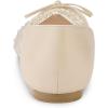 imageAllegra K Womens Pointed Toe Bow Rhinestone Mesh Ballerina FlatsBeige