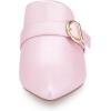 imageAllegra K Womens Pointed Toe Chunky Heel Pink Mules Shoes 10 M US