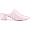 imageAllegra K Womens Pointed Toe Chunky Heel Pink Mules Shoes 6 M US