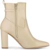 imageAllegra K Womens Pointed Toe Chunky High Heels Ankle BootsBeige