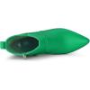 imageAllegra K Womens Pointed Toe Chunky High Heels Ankle BootsGrass Green