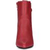 imageAllegra K Womens Pointed Toe Chunky High Heels Ankle BootsRed