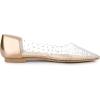 imageAllegra K Womens Pointed Toe Clear Rhinestone Ballet FlatsChampagne Gold